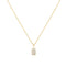 Gold Pave Pendant Necklace